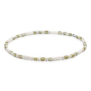 Colier cu perle naturale și mother of pearl cu argint 40 cm DiAmanti 252-12C-G (Argint 925‰ 0,4 g.) Colier cu perle naturale și mother of pearl cu argint 40 cm DiAmanti 252-12C-G (Argint 925‰ 0,4 g.)